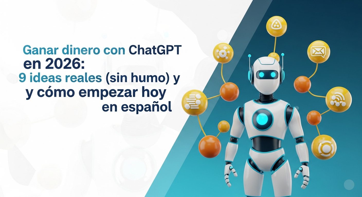 Ganar dinero con ChatGPT en 2026: 9 ideas reales (sin humo) y cómo empezar hoy